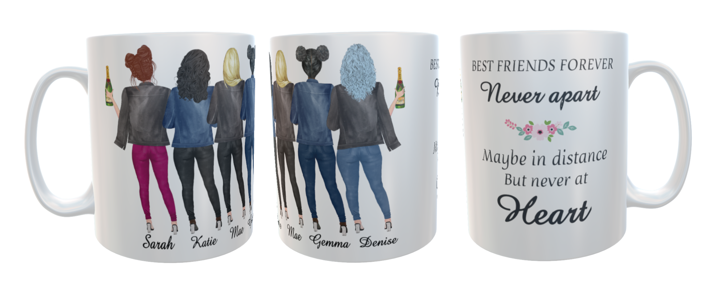 8 Best Friends Forever Coffee Mug, Best Friend Mug